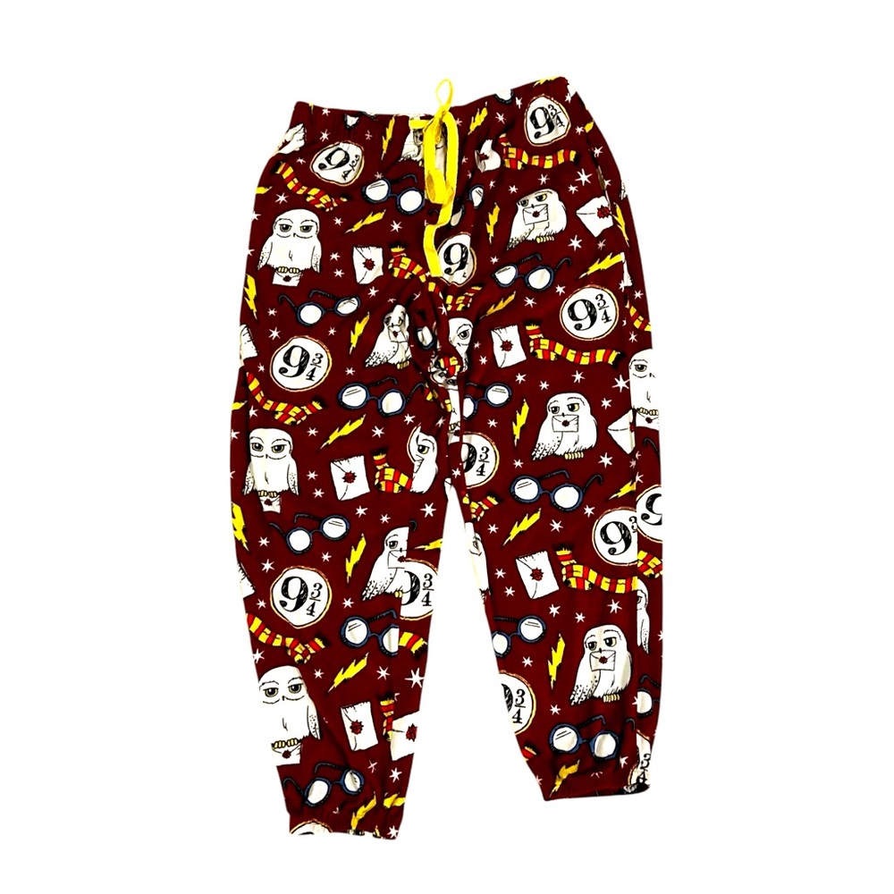 Wizard of World Of Harry Potter Womens Large 12 14 Pajama Sleep Lounge Pants